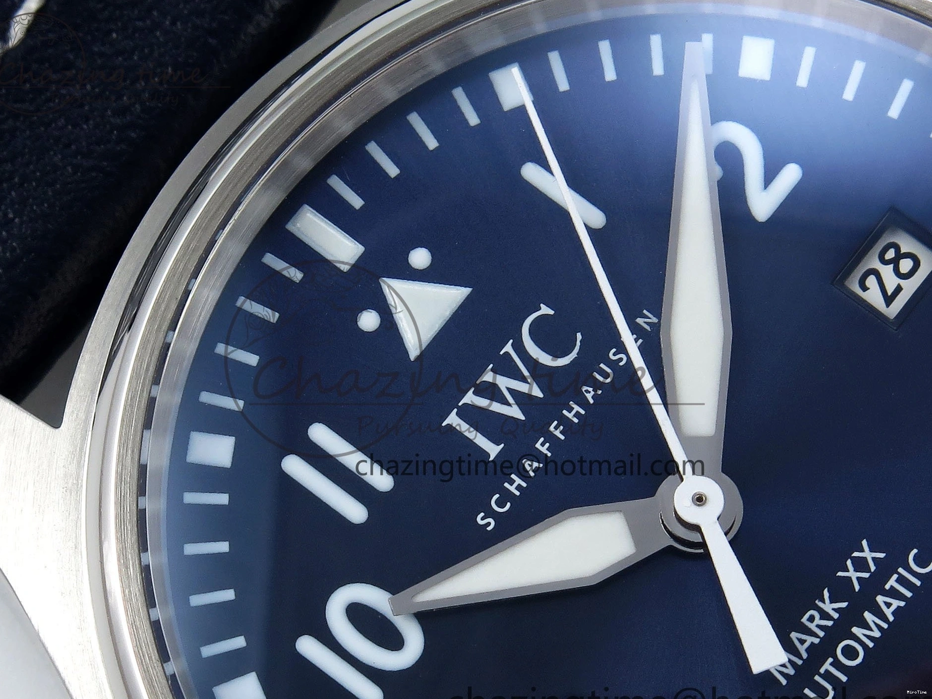 MIROTIME 0508 DailyWear Pilot Mark XX BLSF 1:1 Best Edition Blue Dial on Blue Leather Strap MIYOTA 7022